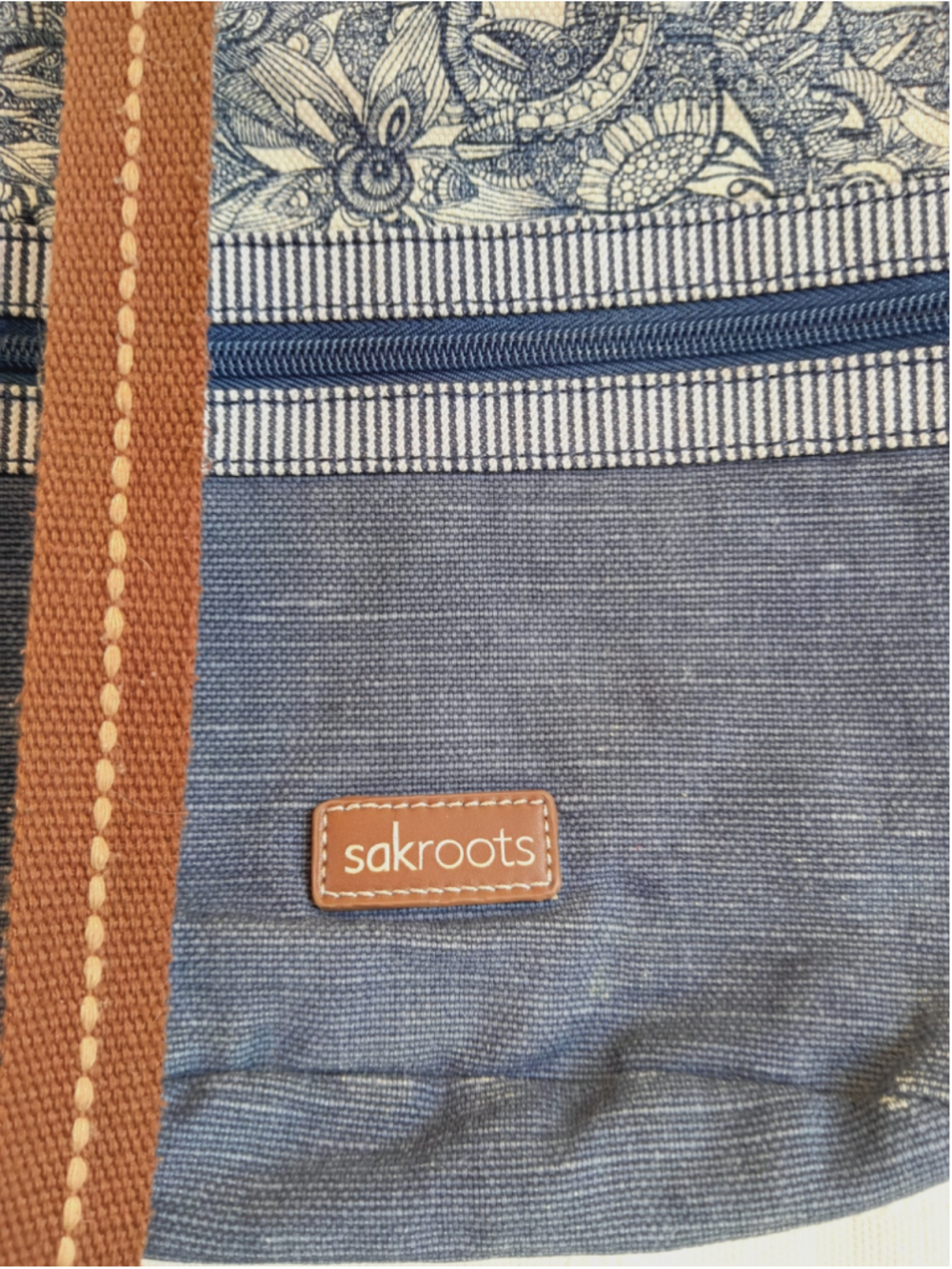 Sakroots Artist Circle soft bucket bag Navy Spirit Desert print denim cute - Picture 5 of 10